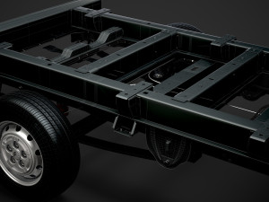 citroen jumper relay chassis truck single cab 3000wb 2014 3D Model