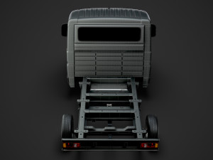 citroen jumper relay chassis truck single cab 3000wb 2014 3D Model