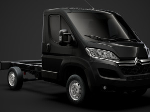 citroen jumper relay chassis truck single cab 3000wb 2019 3Dモデル