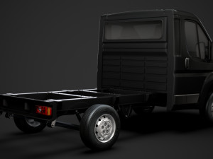 citroen jumper relay chassis truck single cab 3000wb 2019 Model 3D