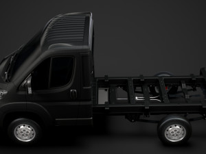 citroen jumper relay chassis truck single cab 3000wb 2019 Model 3D