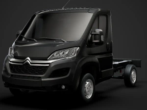 citroen jumper relay chassis truck single cab 3000wb 2019 3D Model