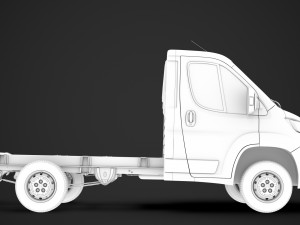 citroen jumper relay chassis truck single cab 3000wb 2019 Model 3D
