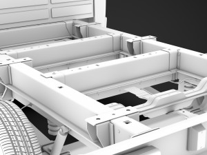 citroen jumper relay chassis truck single cab 3000wb 2019 Model 3D