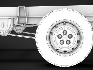 citroen jumper relay chassis truck single cab 3000wb 2019 Model 3D