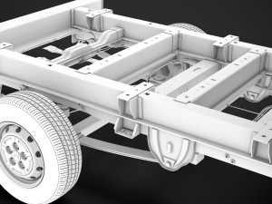 citroen jumper relay chassis truck single cab 3000wb 2019 Model 3D