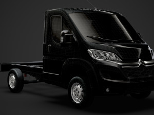 citroen jumper relay chassis truck single cab 3000wb 2019 Model 3D