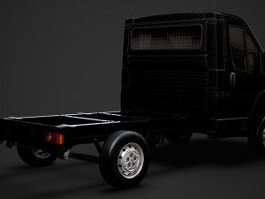 citroen jumper relay chassis truck single cab 3000wb 2019 Model 3D