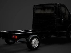 citroen jumper relay chassis truck single cab 3000wb 2019 3D Model