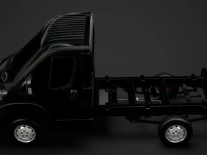 citroen jumper relay chassis truck single cab 3000wb 2019 3D Model