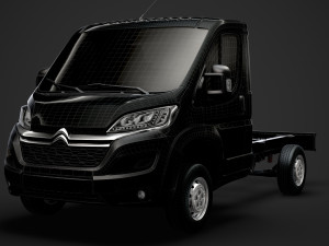 citroen jumper relay chassis truck single cab 3000wb 2019 Model 3D