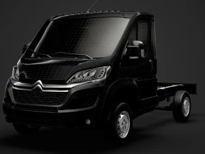 citroen jumper relay chassis truck single cab 3000wb 2019 3D Model