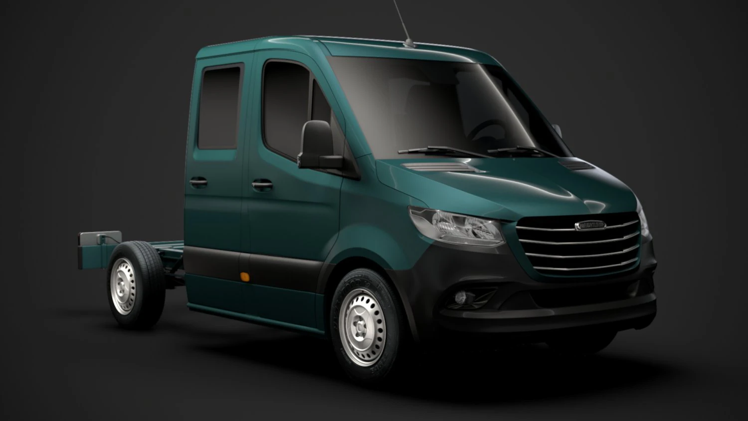 freightliner sprinter chassis crew cab l1 fwd 2019 3D Model .c4d .max .obj .3ds .fbx .stl .blend 