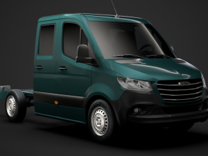 freightliner sprinter chassis crew cab l1 fwd 2019 3D Model