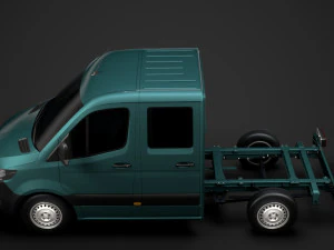 freightliner sprinter chassis crew cab l1 fwd 2019 3D Model