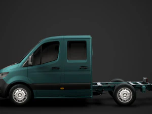 freightliner sprinter chassis crew cab l1 fwd 2019 3D Model