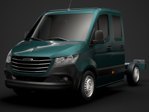 freightliner sprinter chassis crew cab l1 fwd 2019 3D 模型