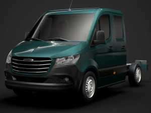 freightliner sprinter chassis crew cab l1 fwd 2019 3D Model