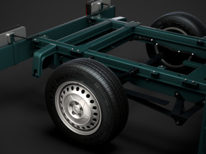 freightliner sprinter chassis crew cab l1 fwd 2019 3D 模型