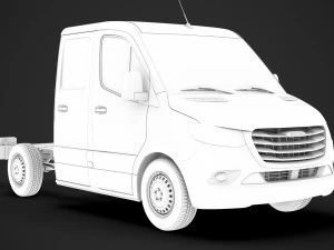 freightliner sprinter chassis crew cab l1 fwd 2019 3D Model