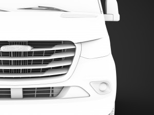 freightliner sprinter chassis crew cab l1 fwd 2019 3D 模型