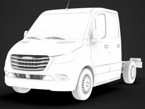 freightliner sprinter chassis crew cab l1 fwd 2019 3D 模型