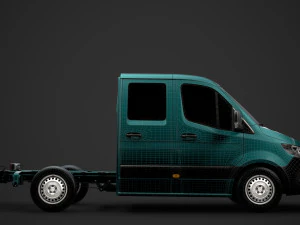 freightliner sprinter chassis crew cab l1 fwd 2019 3D Model
