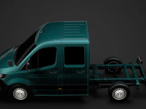 freightliner sprinter chassis crew cab l1 fwd 2019 3D Model