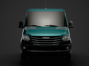 freightliner sprinter chassis crew cab l1 fwd 2019 3D Model