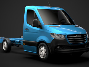 freightliner sprinter chassis single cab l1 fwd 2019 3D Model