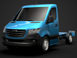 freightliner sprinter chassis single cab l1 fwd 2019 3D Model