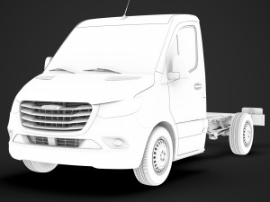freightliner sprinter chassis single cab l1 fwd 2019 3D Model