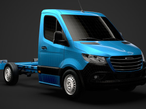 freightliner sprinter chassis single cab l1 fwd 2019 3D Model