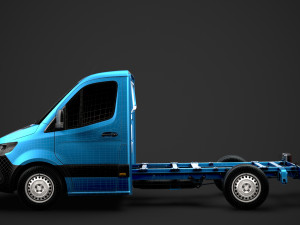 freightliner sprinter chassis single cab l1 fwd 2019 3D Model