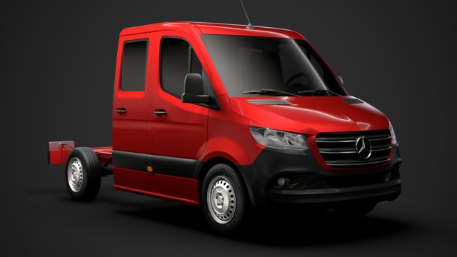 mercedes sprinter chassis crew cab l1 fwd 2019 3D in 3DExport