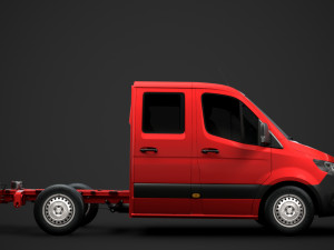 mercedes sprinter chassis crew cab l1 fwd 2019 Modelo 3D