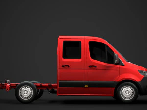 mercedes sprinter chassis crew cab l1 fwd 2019 3D Model