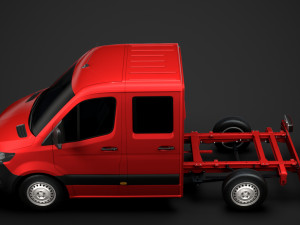 mercedes sprinter chassis crew cab l1 fwd 2019 Modelo 3D