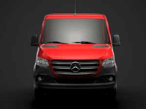 mercedes sprinter chassis crew cab l1 fwd 2019 3D Model
