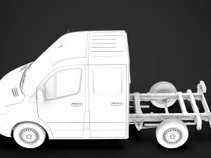 mercedes sprinter chassis crew cab l1 fwd 2019 3D Model