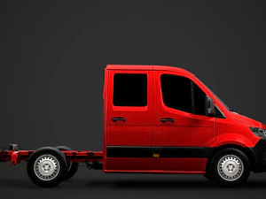 mercedes sprinter chassis crew cab l1 fwd 2019 3D Model