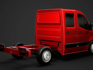 mercedes sprinter chassis crew cab l1 fwd 2019 3D Model