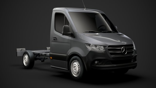 mercedes sprinter chassis single cab l1 fwd 2019 3D in 3DExport