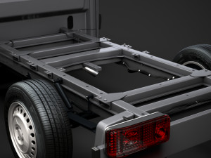 mercedes sprinter chassis single cab l1 fwd 2019 3Dモデル