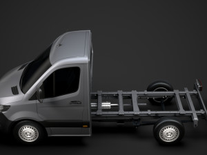 mercedes sprinter chassis single cab l1 fwd 2019 3Dモデル