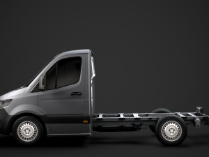 mercedes sprinter chassis single cab l1 fwd 2019 3Dモデル