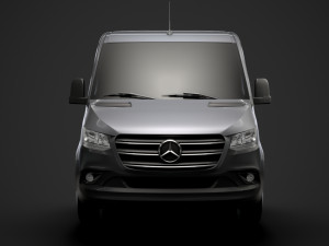 mercedes sprinter chassis single cab l1 fwd 2019 3Dモデル