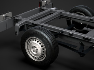 mercedes sprinter chassis single cab l1 fwd 2019 3Dモデル