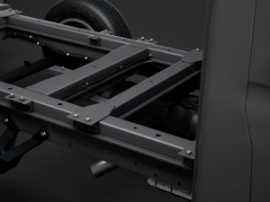 mercedes sprinter chassis single cab l1 fwd 2019 3Dモデル