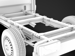mercedes sprinter chassis single cab l1 fwd 2019 3Dモデル